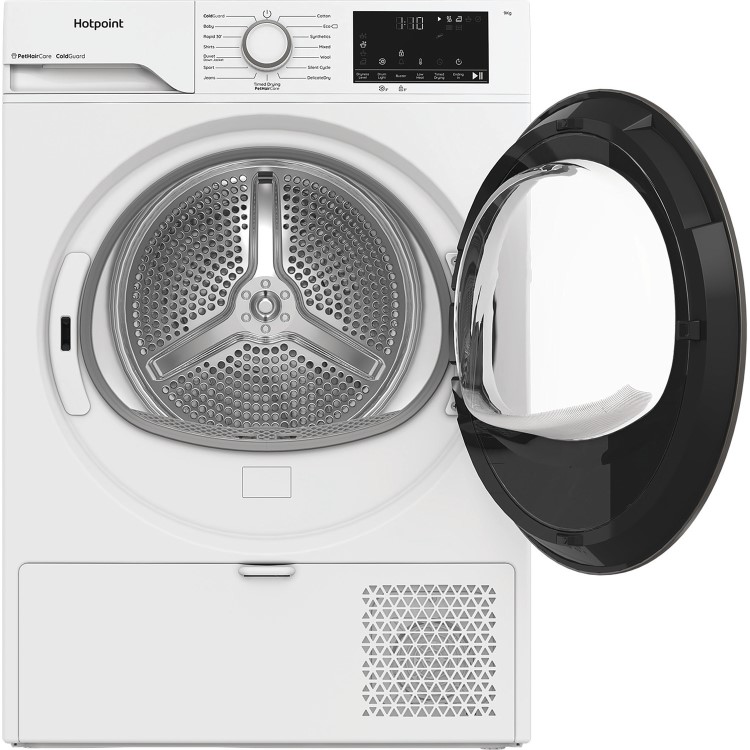 Hotpoint PetHairCare 9kg Heat Pump Tumble Dryer - White