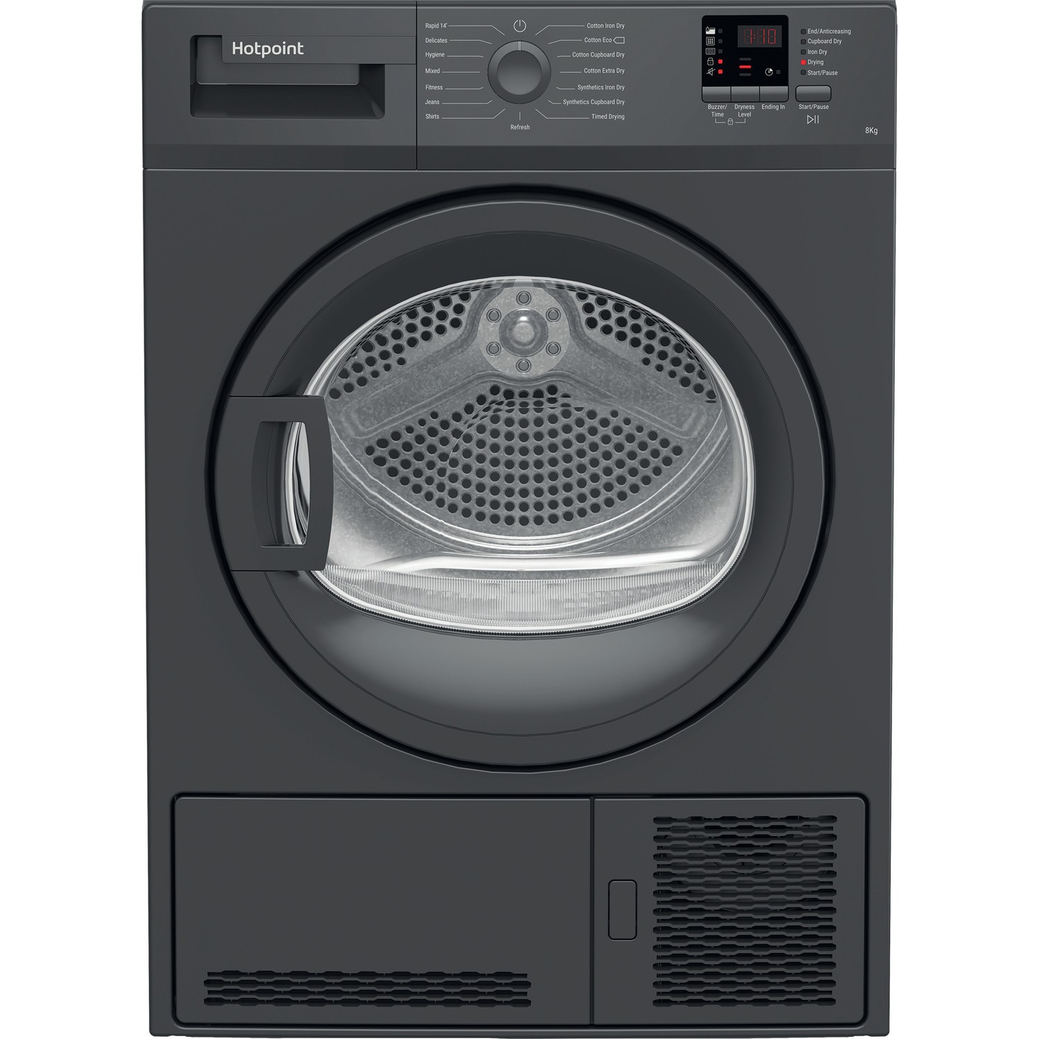 Hotpoint 8kg Condenser Tumble Dryer - Graphite