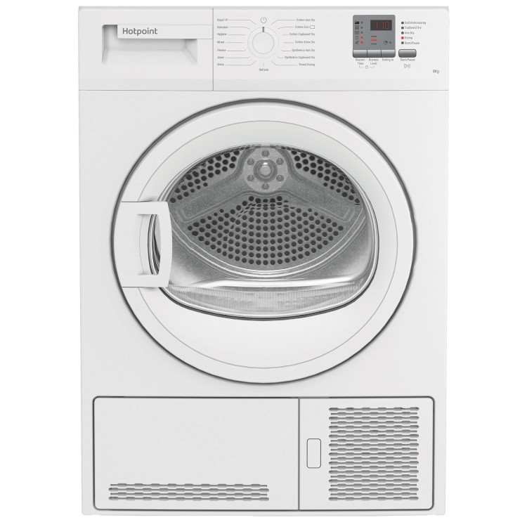 Refurbished Hotpoint CHDC82WWGDUK Freestanding Condenser 8KG Tumble Dryer White