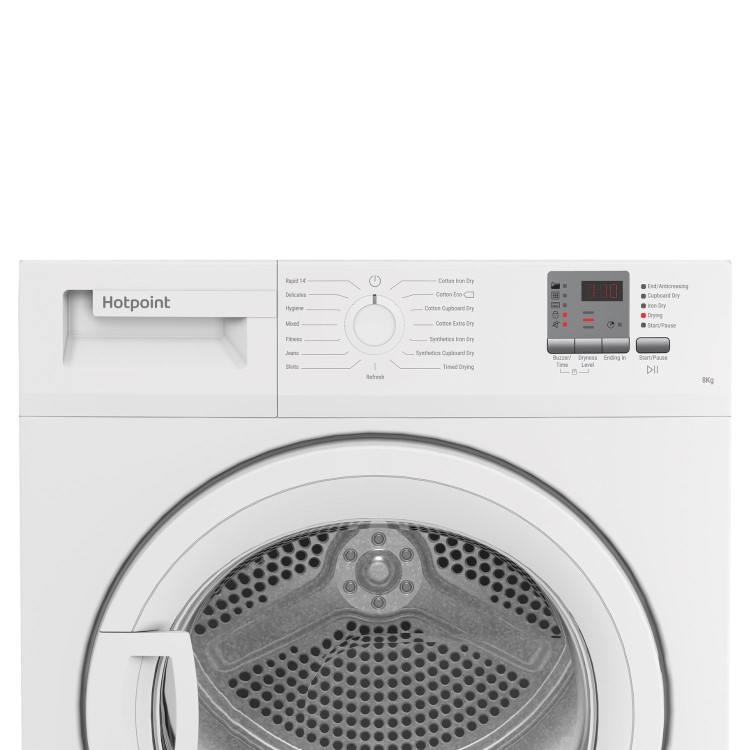 Refurbished Hotpoint CHDC82WWGDUK Freestanding Condenser 8KG Tumble Dryer White