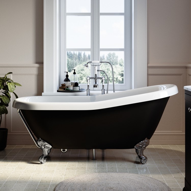 Traditional Exposed Bath Trap - Chrome