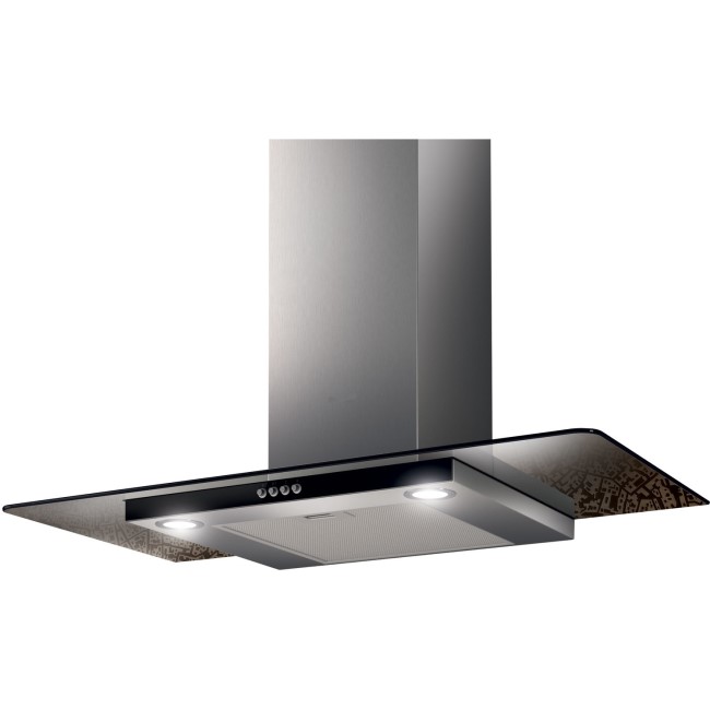 Nordmende CHFGLS905IX 90cm Cooker Hood With Flat Glass Canopy -  Stainless Steel