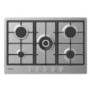 Candy Moderna 75cm 5 Burner Gas Hob - Stainless Steel