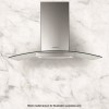 Nordmende CHGLS605IX 60cm Cooker Hood With Curved Glass Canopy -  Stainless Steel