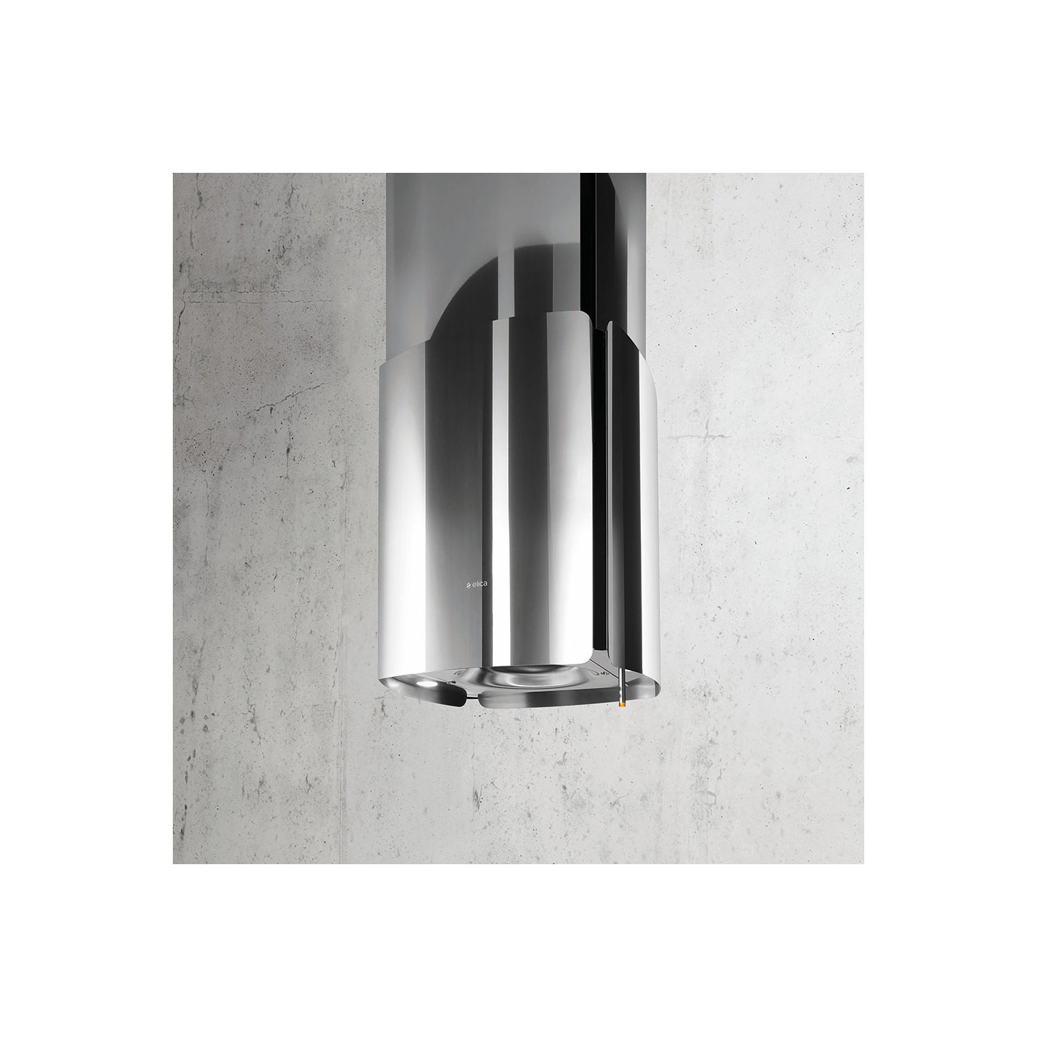 Elica Chrome 58 58cm Island Cooker Hood With Deep Silence System Stainless Steel