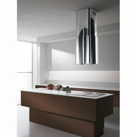 GRADE A1 - Elica CHROME-85 85cm Island Cooker Hood With Deep Silence System Stainless Steel