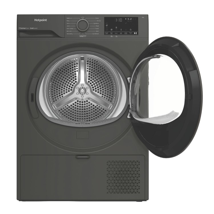 Hotpoint PetCare 8kg Heat Pump Dryer - Graphite
