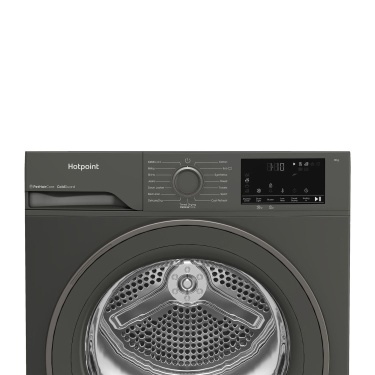 Hotpoint PetCare 8kg Heat Pump Dryer - Graphite