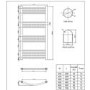 Curved Chrome Bathroom Towel Radiator - 500 x 1000mm