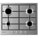 A2/CHW6BRX Refurbished Candy CHW6BRX 59cm 4 Burner Gas Hob Stainless Steel