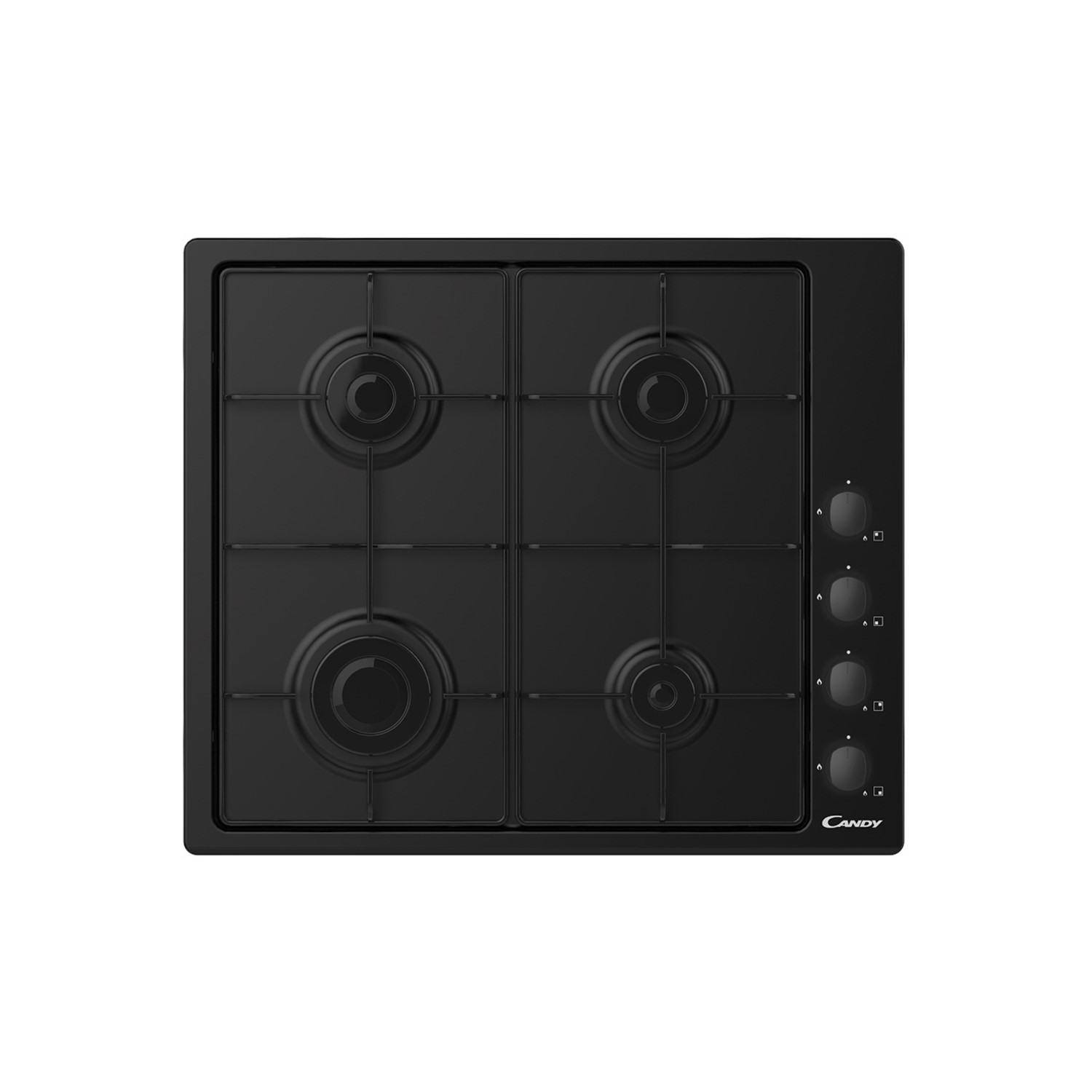 Refurbished Candy CHW6LBB 60cm 4 Burner Gas Hob Black