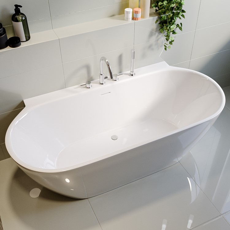 GRADE A1 - Chrome Bath Waste Cover Upgrade