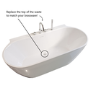 ONLY OPENED - Chrome Bath Waste Cover Upgrade