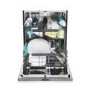 Candy Rapido Fully Integrated Dishwasher - Smart Wi-Fi, D-Rated, Silver control panel