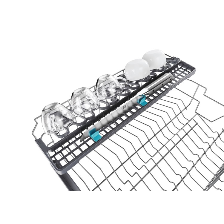 Candy Rapido Integrated Dishwasher - Smart Wi-Fi D-Rated Silver control panel