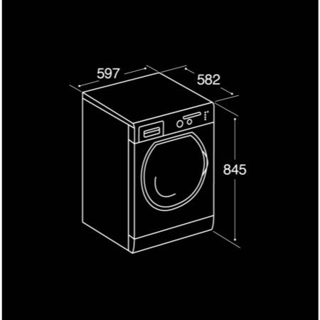 CDA CI260WH 9kg 1200rpm Freestanding Washing Machine - White