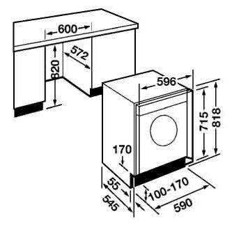CDA CI330IN 6kg Integrated Washing Machine