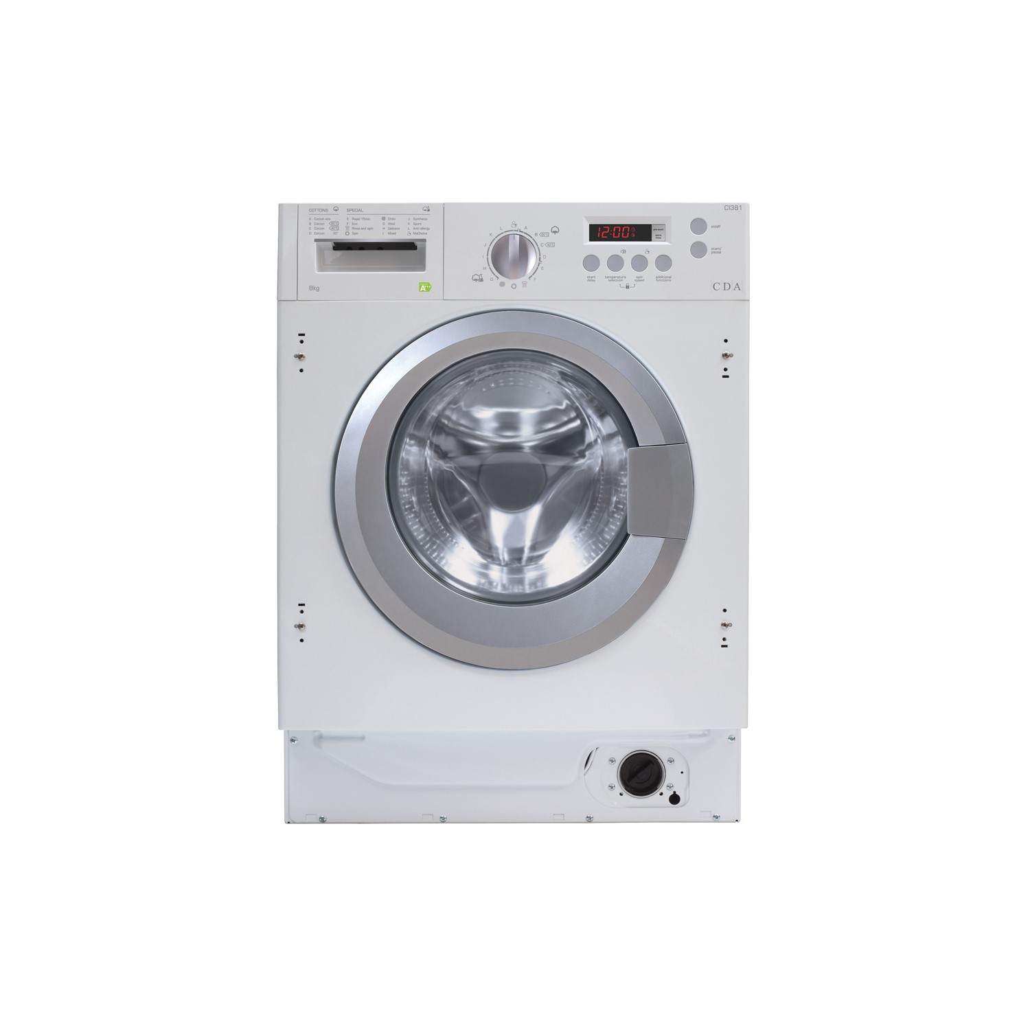 Refurbished CDA CI381 Integrated 8KG 1400 Spin Washing Machine