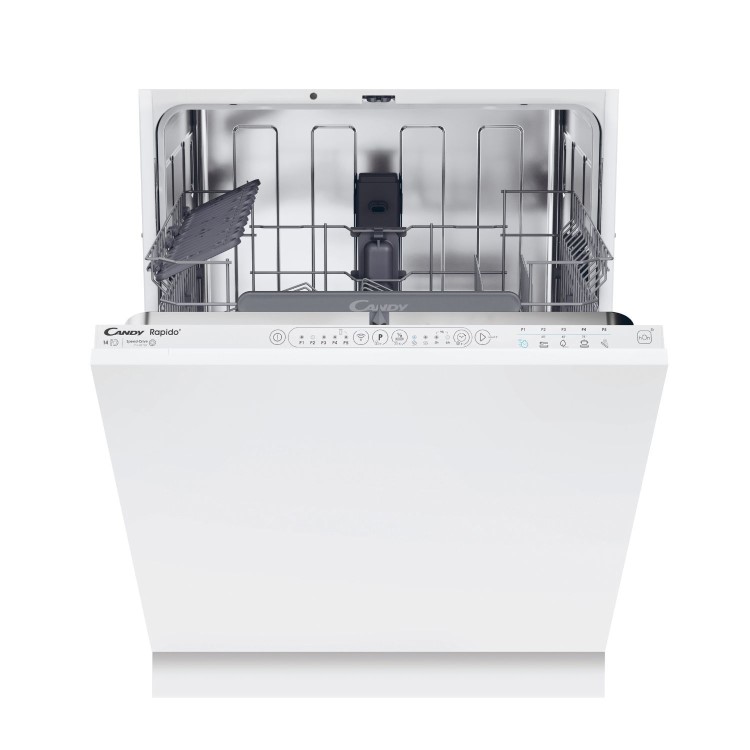 Candy Rapido Integrated Dishwasher - Smart Wi-Fi C-Rated White control panel