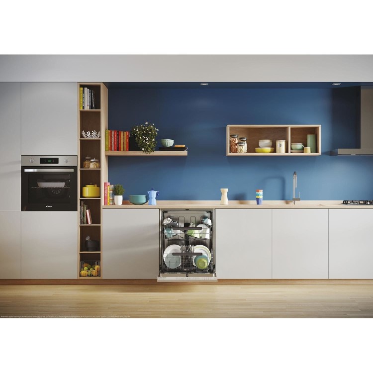 Candy Rapido Integrated Dishwasher - Smart Wi-Fi White Control Panel