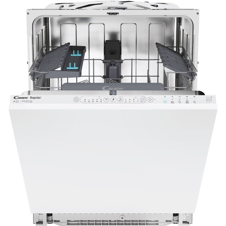 Candy Rapido Integrated Dishwasher - Smart Wi-Fi White Control Panel