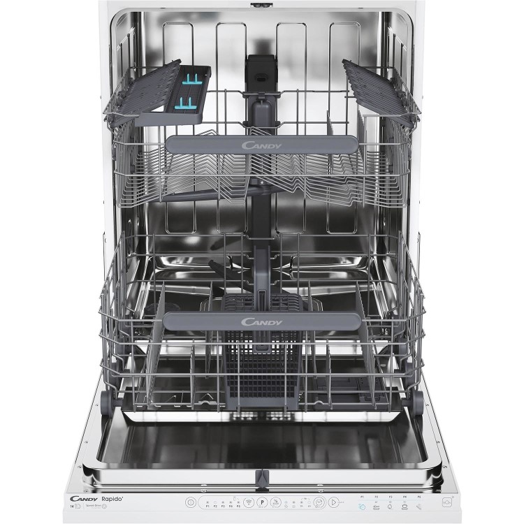 Candy Rapido Integrated Dishwasher - Smart Wi-Fi White Control Panel