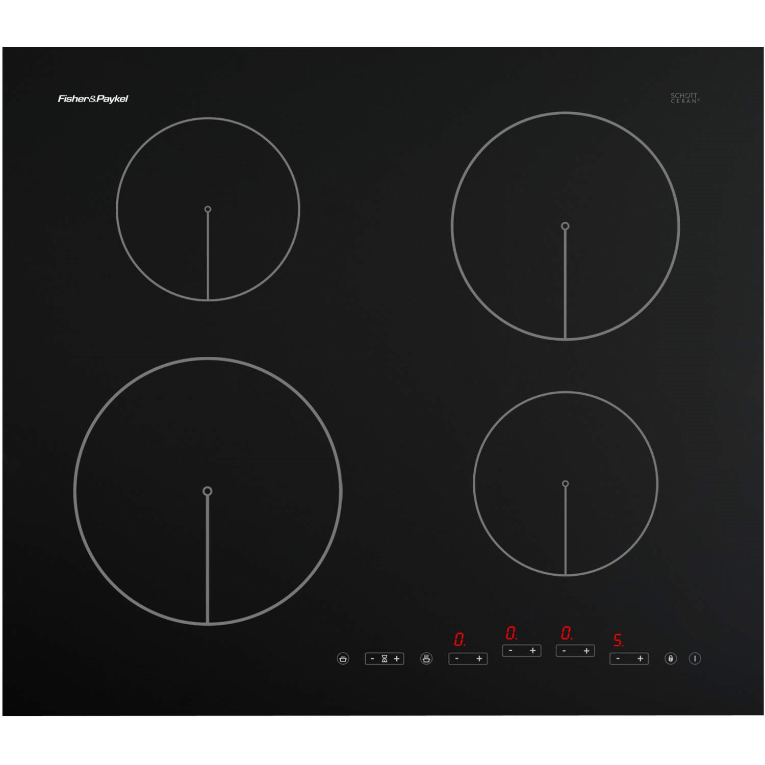 Fisher & Paykel CI604DTB1 80617 60cm Induction Hob Black
