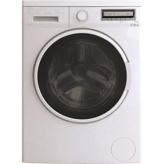 CDA CI860WH 8kg Wash 6kg Dry 1400rpm Freestanding Washer Dryer - White