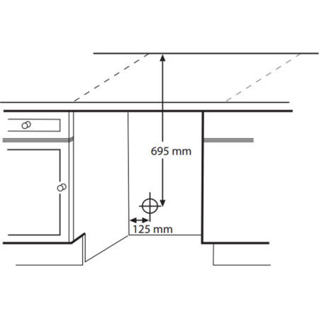 GRADE A3 - Heavy cosmetic damage - CDA CI921 7kg Integrated Vented Tumble Dryer - White