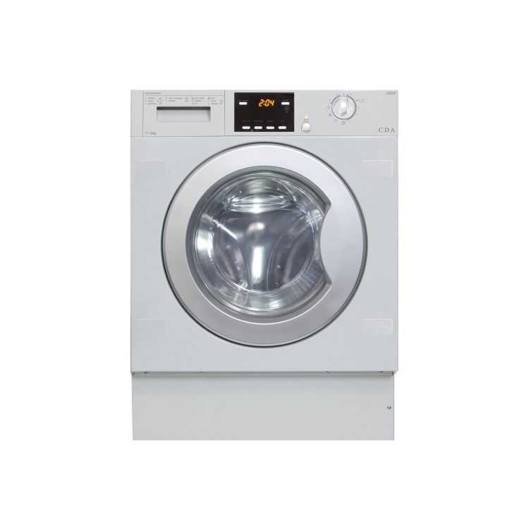CDA 7kg Wash 4kg Dry 1200rpm Integrated Washer Dryer - White