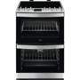 GRADE A1 - AEG CIB6731ACM 60cm Double Oven Electric Cooker With Induction Hob - Stainless Steel