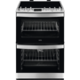 AEG 60cm Double Multifunction Oven Electric Cooker with Induction Hob - Stainless Steel