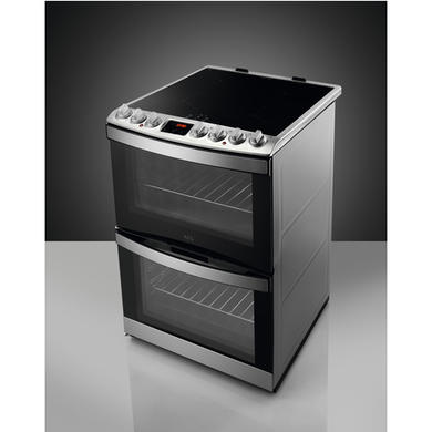 GRADE A1 - AEG CIB6731ACM 60cm Double Oven Electric Cooker With Induction Hob - Stainless Steel