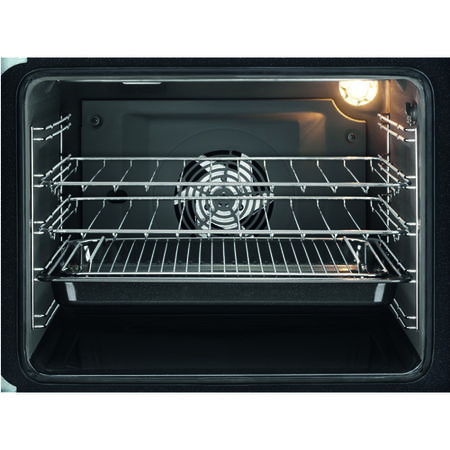 AEG 60cm Double Oven Electric Cooker with Induction Hob - Stainless Steel