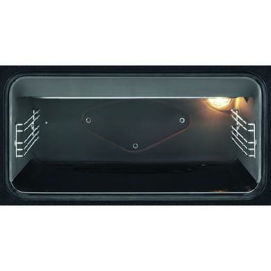 AEG 60cm Electric Double Oven Cooker with Induction Hob - Black