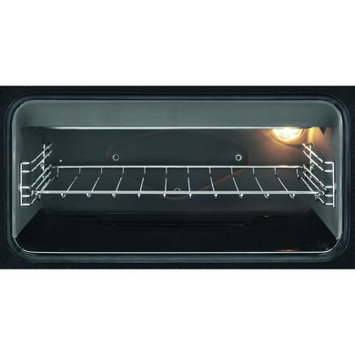 AEG 60cm Electric Double Oven Cooker with Induction Hob - Black