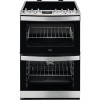 GRADE A1 - AEG CIB6740ACM 60cm Double Oven Electric Cooker With Induction Hob - Stainless Steel