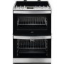 GRADE A2 - AEG CIB6740ACM 60cm Double Oven Electric Cooker With Induction Hob - Stainless Steel