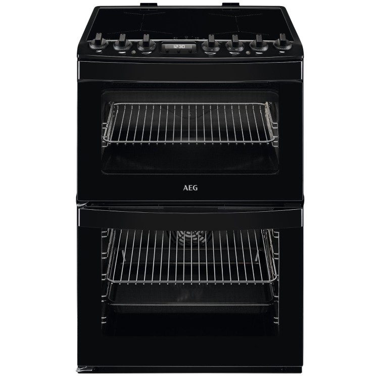 AEG 6000 SteamBake 60cm Electric Induction Cooker - Black