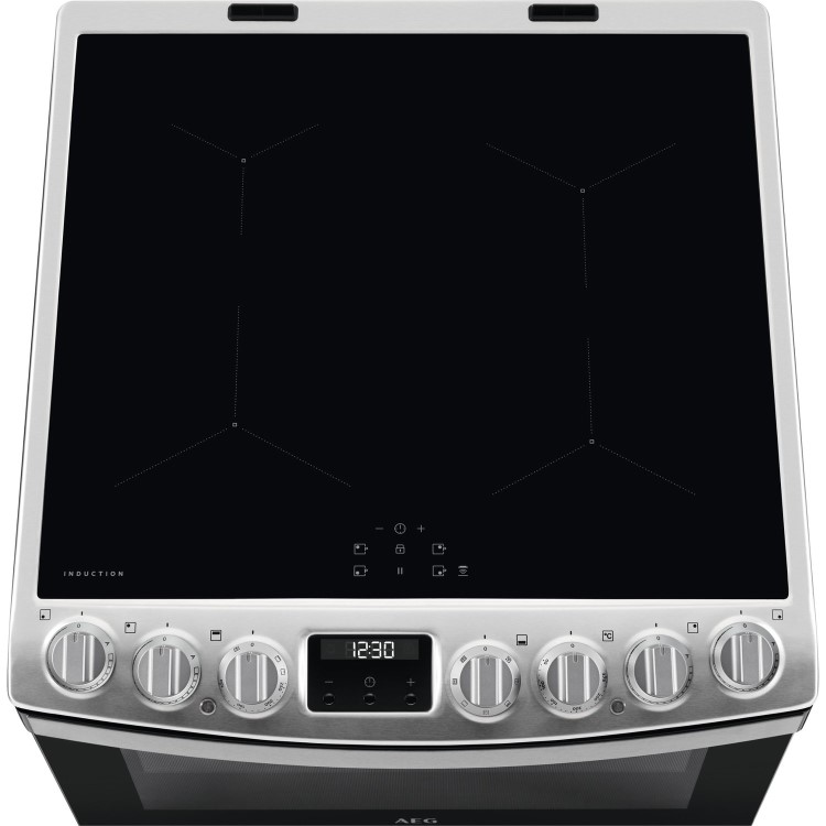 AEG 6000 SteamBake 60cm Electric Induction Cooker - Stainless Steel