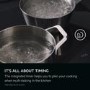 AEG 6000 SteamBake 60cm Electric Induction Cooker - Stainless Steel