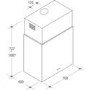 Candy CIDC61X Cube 60cm Wide Island Cooker Hood Stainless Steel