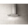 GRADE A1 - Elica CIRCUS-HE-70 High Performance Curved Glass 70cm Chimney Cooker Hood Stainless Steel