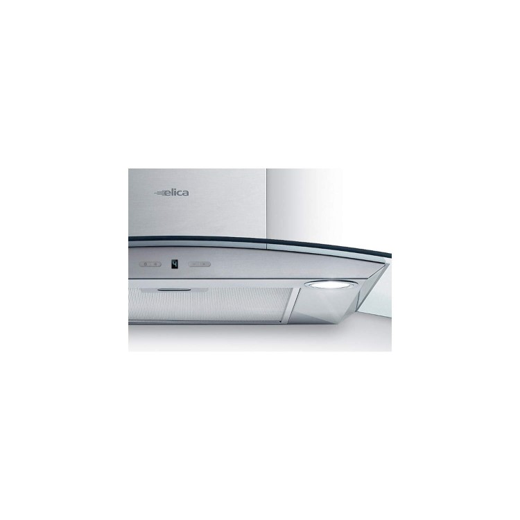 Elica CIRCUSHP60 High Performance Curved Glass 60cm Chimney Cooker Hood Stainless Steel