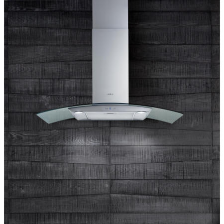 Elica CIRCUSHP70 High Performance Curved Glass 70cm Chimney Hood in Stainless Steel