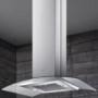 Elica CIRCUSHPISLAND CIRCUS_HP_ISLAND Circus High Performance Curved Glass 90cm Island Hood in Stainless Steel