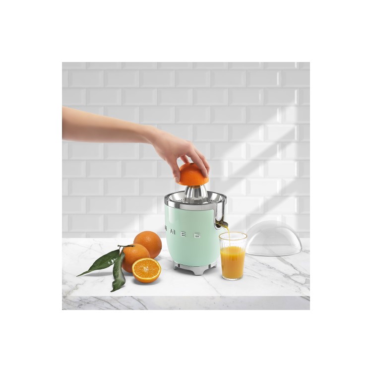 Smeg CJF01PGUK Retro Style Citrus Juicer - Pastel Green