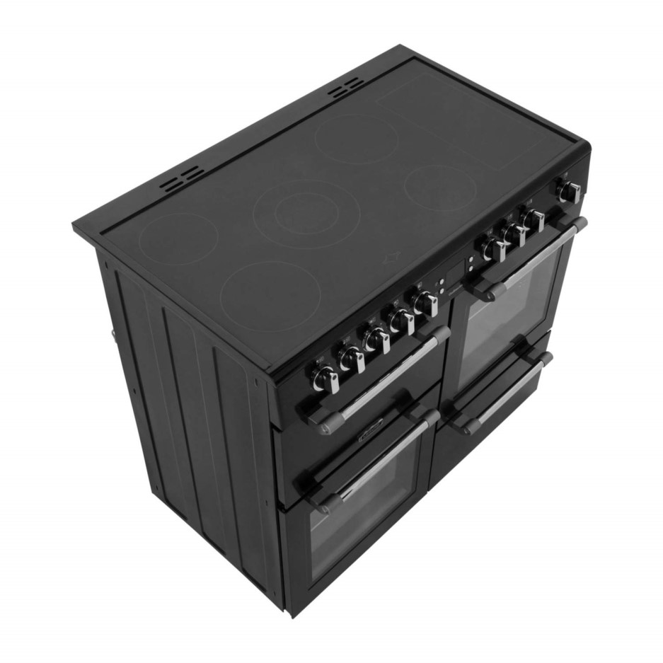 LEISURE CK100C210K Cookmaster 100cm Electric Range Cooker Black ...