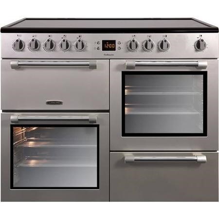 LEISURE CK100C210S Cookmaster 100cm Electric Range Cooker - Silver ...