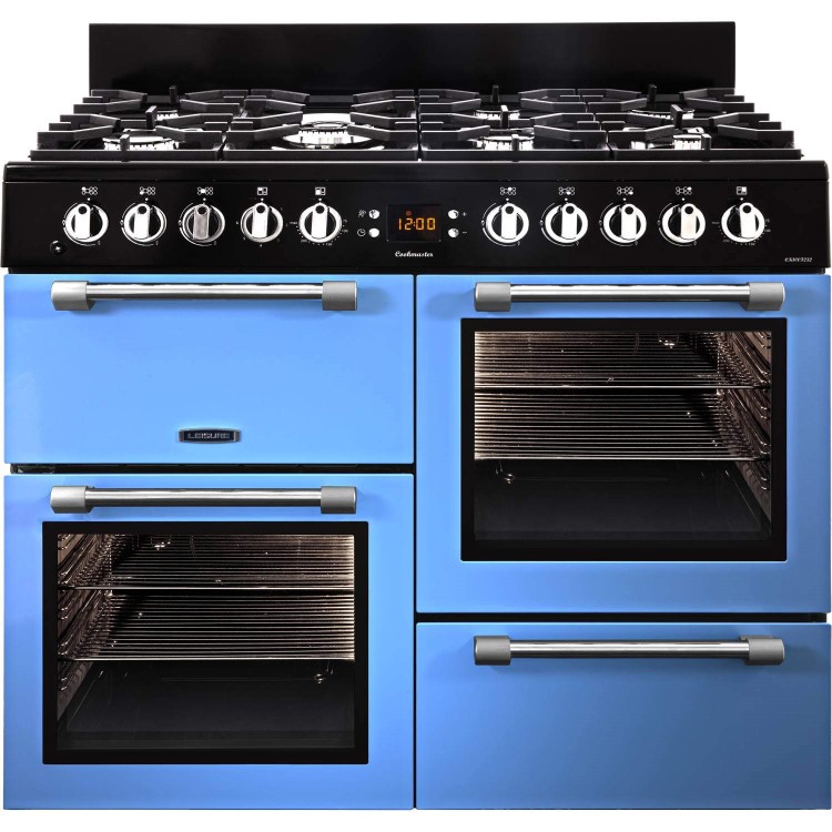 GRADE A1 - LEISURE CK100F232B Cookmaster 100cm Dual Fuel Range Cooker Blue